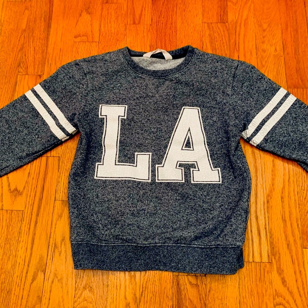 Boys H&M LA Team Logo Sweatshirt, Gray 
Sz 6-8 , Excellent Condition